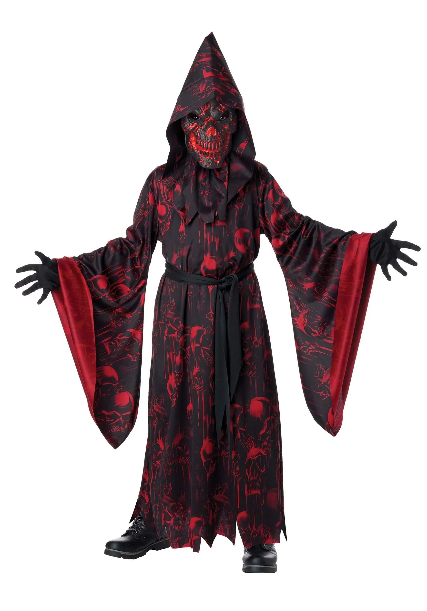 California Costume Collection Boy's Fire & Brimstone Costume W/ Light Up Mask 1 California Costume Collection Boy's Fire & Brimstone Costume W/ Light Up Mask