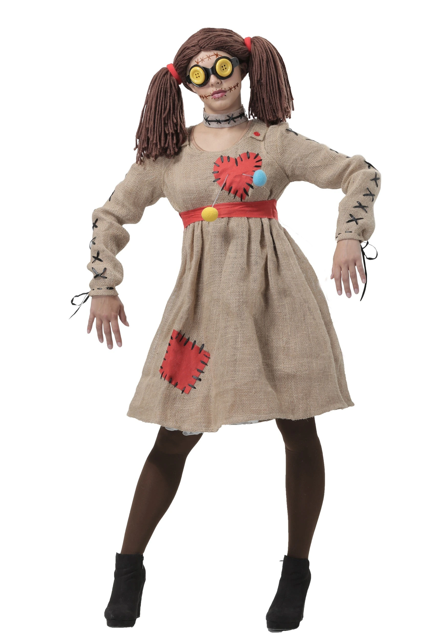 Fun Costumes Burlap Voodoo Doll Women's Costume 1 Fun Costumes Burlap Voodoo Doll Women's Costume