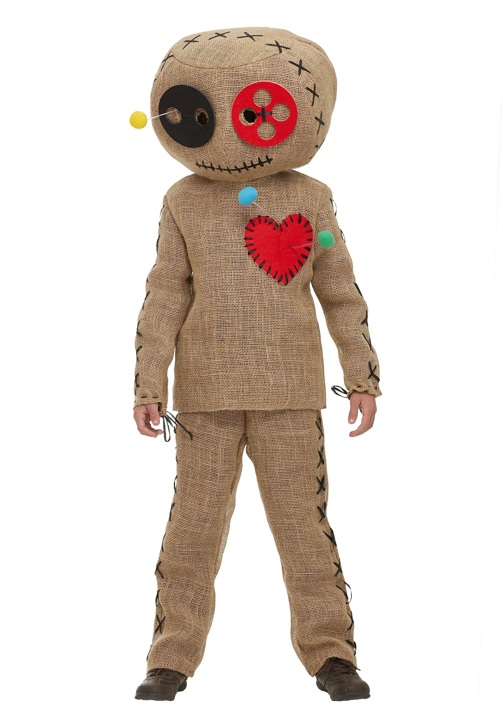 Fun Costumes Burlap Voodoo Doll Costume For Kids 1 Fun Costumes Burlap Voodoo Doll Costume For Kids