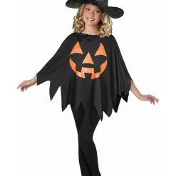 Fun World Children's Dark Jack O' Lantern Poncho
