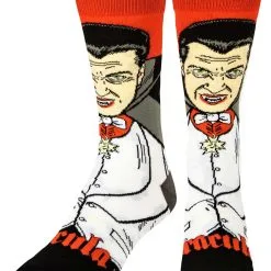 Odd Sox Dracula Crew Straight Socks For Adults -VooDoo Costumes shop dracula crew straight socks alt 3