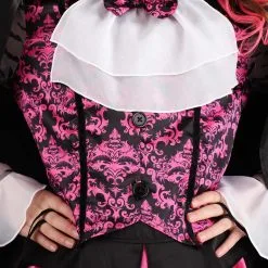 Topwell Creative Corp. Pink Vampire Costume For Girls 9 Topwell Creative Corp. Pink Vampire Costume For Girls -VooDoo Costumes shop girls pink vampire costume alt 2