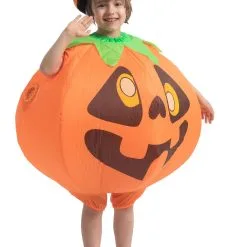 Joyin Inflatable Pumpkin Costume For Kids 9 Joyin Inflatable Pumpkin Costume For Kids -VooDoo Costumes shop kids inflatable pumpkin costume alt 2