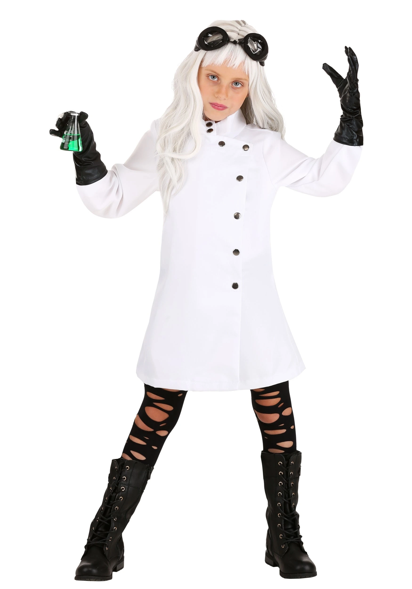 Fun Costumes Girls Mad Scientist Dress Costume For Kids 1 Fun Costumes Girls Mad Scientist Dress Costume For Kids