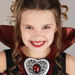 Seasons (HK) Ltd. Vampire Queen Costume Dress For Girls 8 Seasons (HK) Ltd. Vampire Queen Costume Dress For Girls -VooDoo Costumes shop kids vampire queen costume alt 2