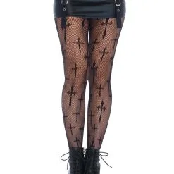 LEG AVENUE Cross Plus Size Net Tights