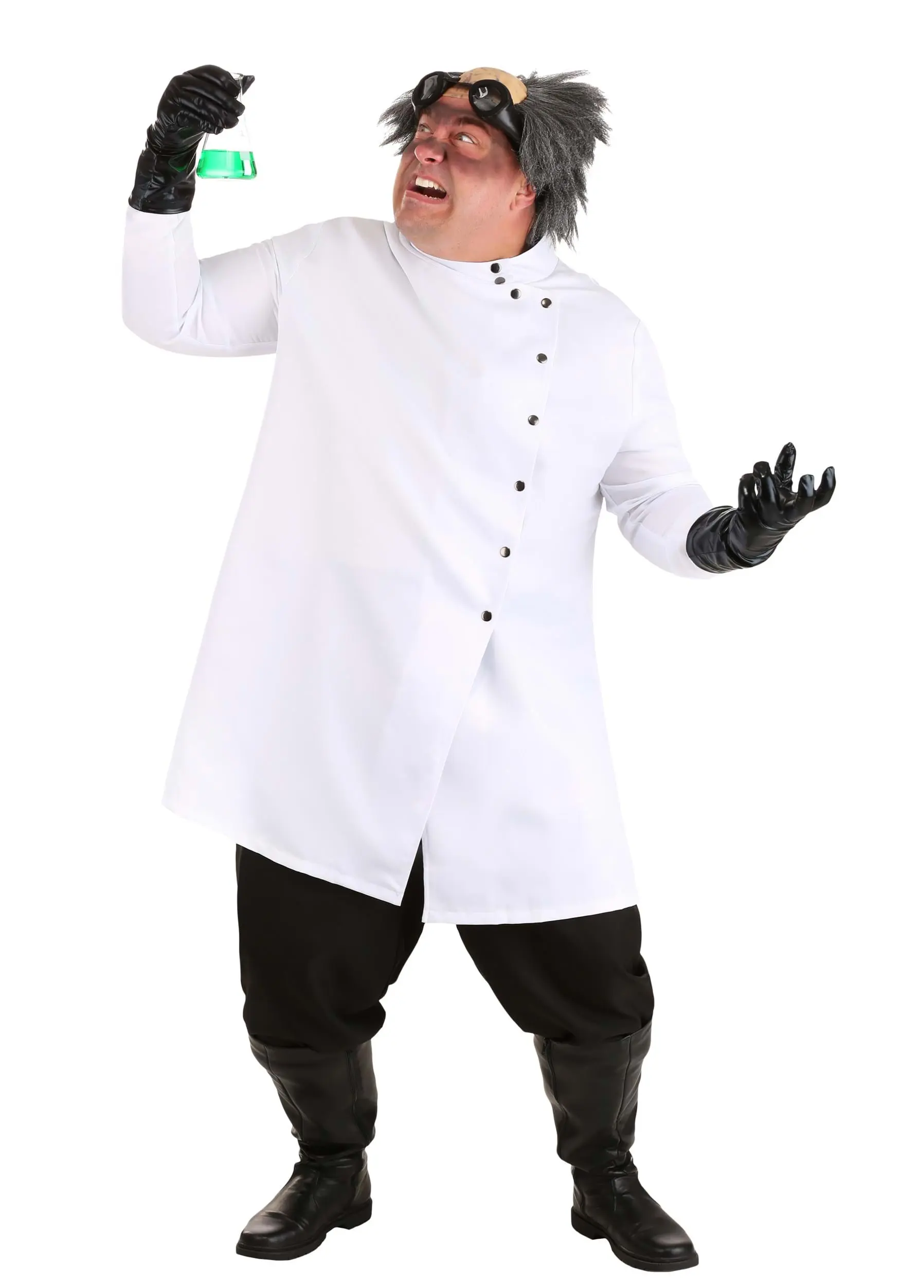 Fun Costumes Men's Plus Size Mad Scientist Costume 1 Fun Costumes Men's Plus Size Mad Scientist Costume