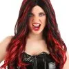 Partytime Costume & Lingerie (Yiwu) Factory Black And Red Vampire Wig For Women